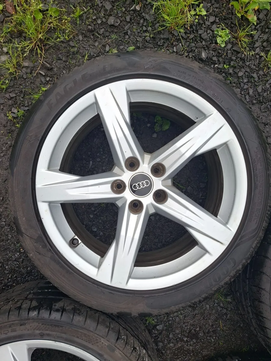 18" Genuine Audi S Line Alloys with tyres - Image 3