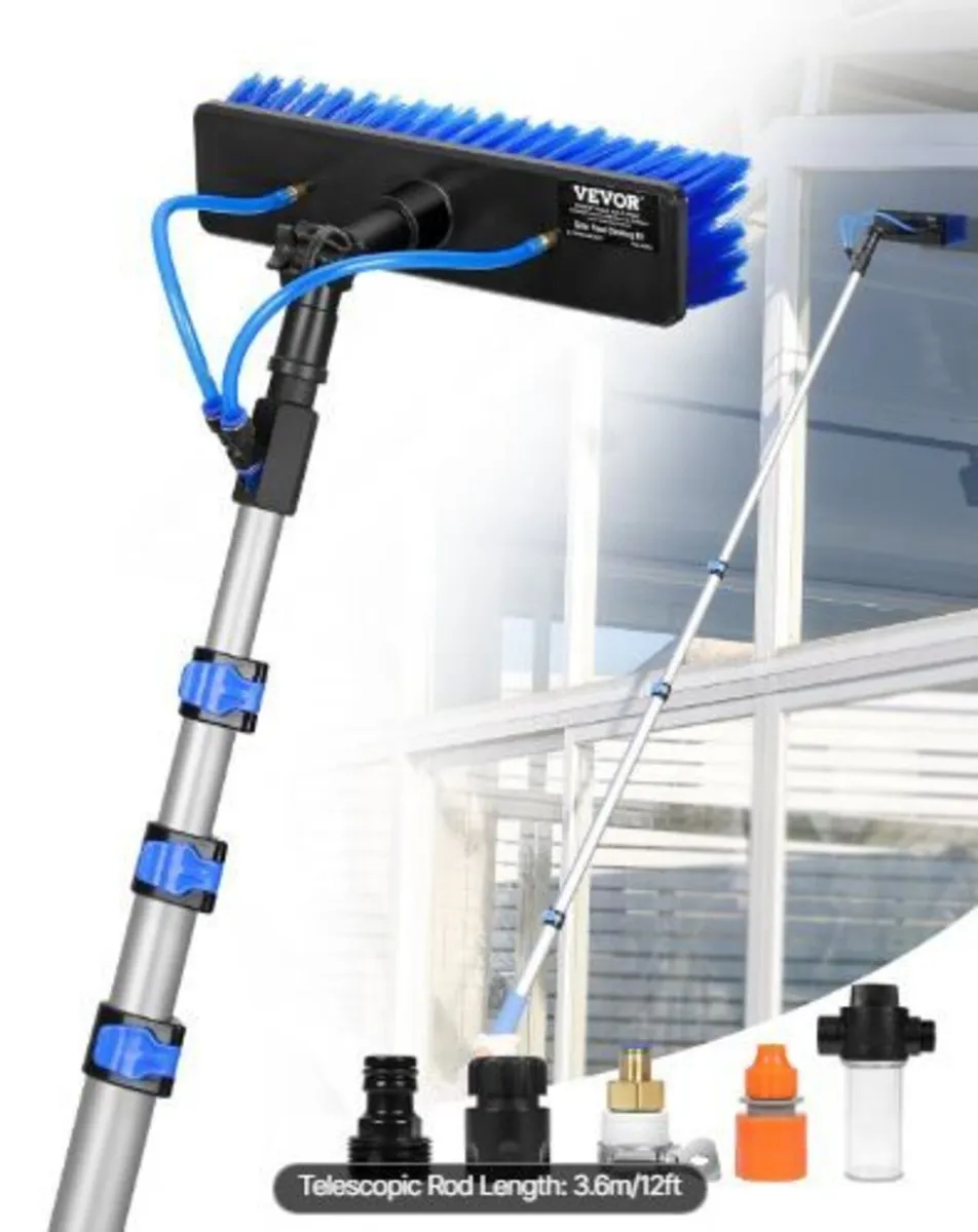Water Fed Pole Kit, 3.6m Solar Panel Cleaning - Image 2