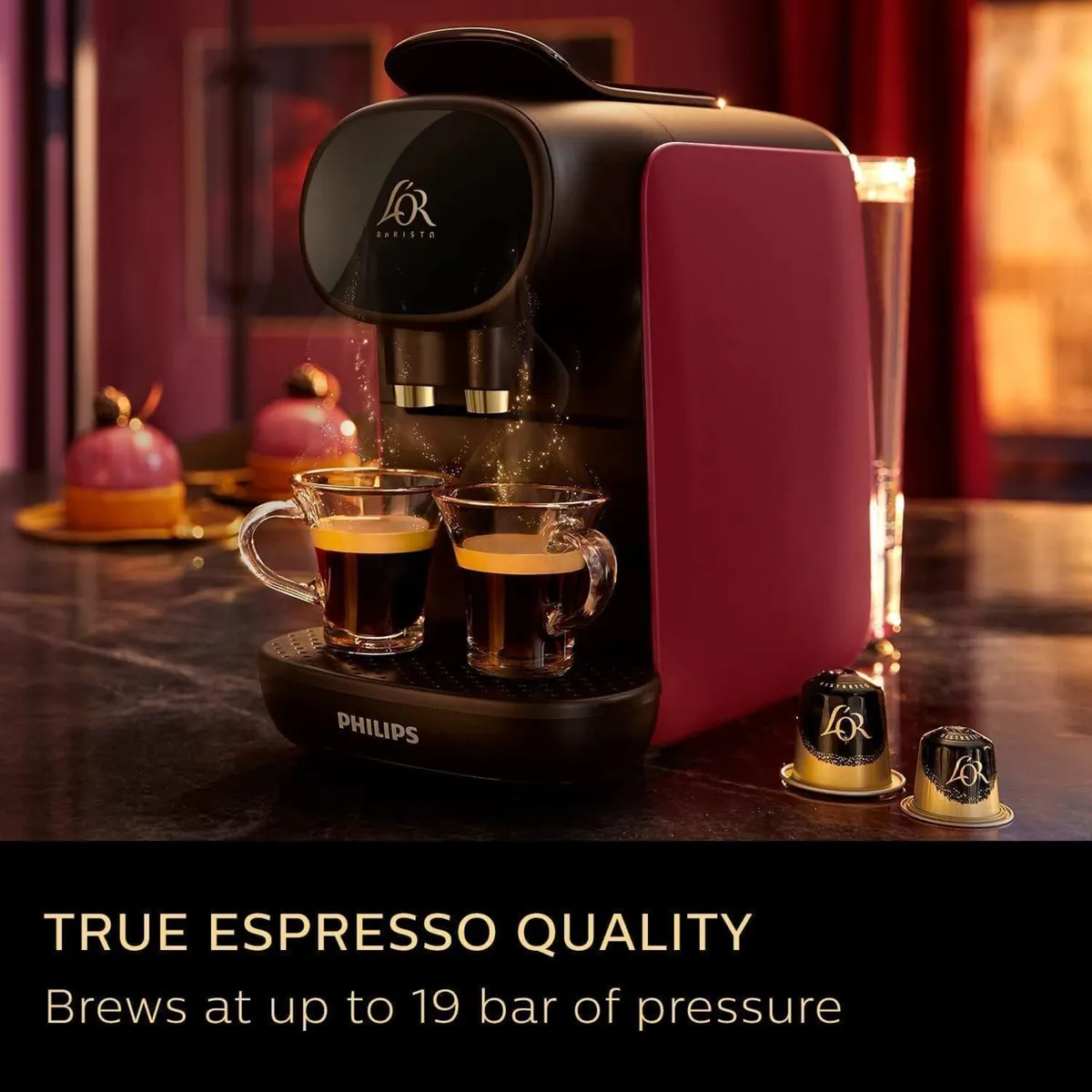 L'or Barista Sublime Pod Coffee Machine Dual Spout - Image 4