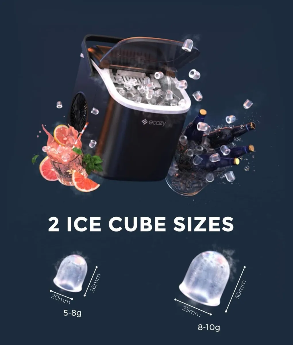 Ice Maker Machine Countertop 12KG 24h 2 Sizes - Image 3