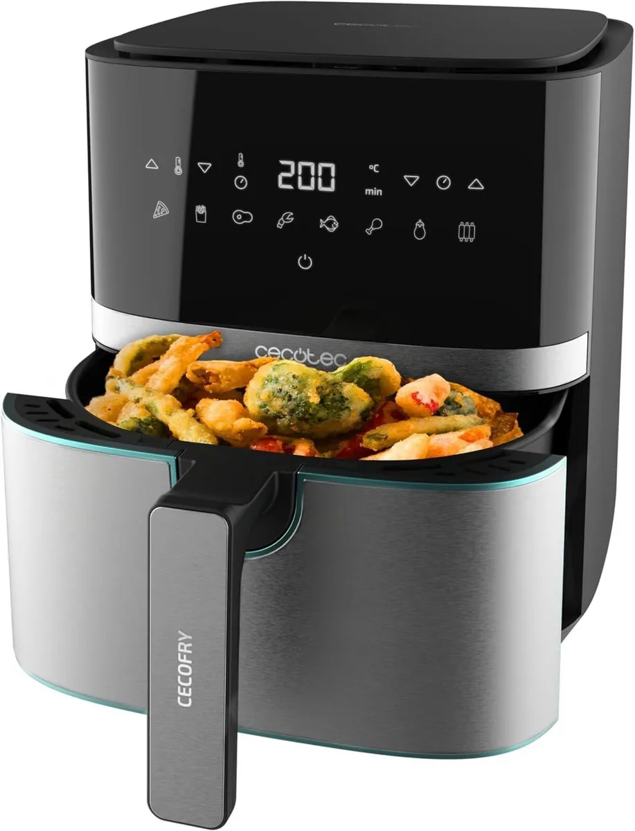 Air Fryer 5 5L Cecofry Full Inox - Image 1
