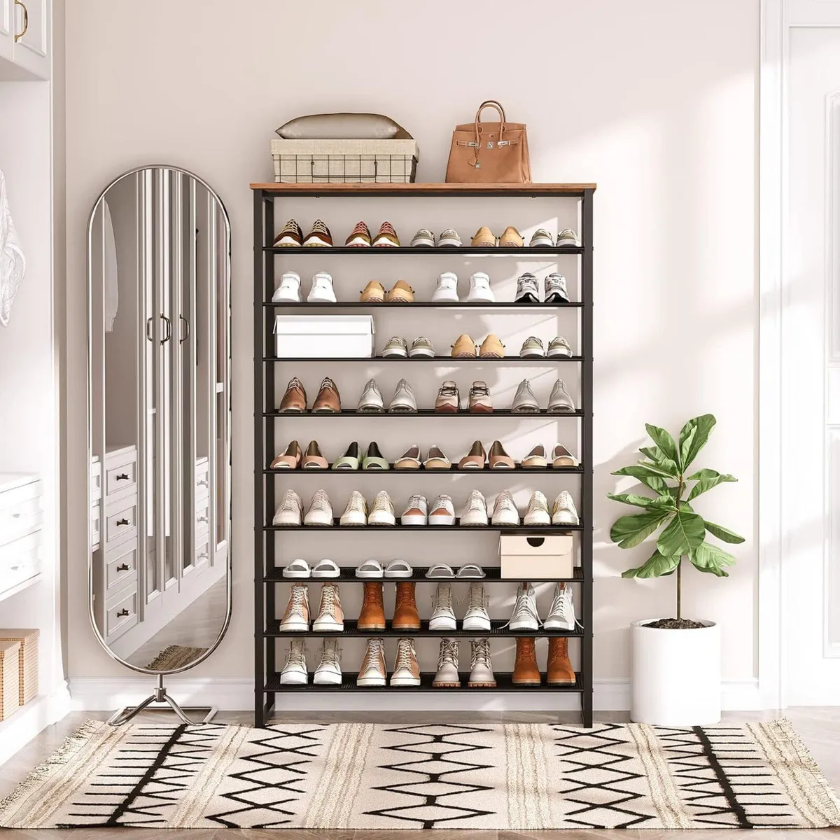 10-Tier Shoe Rack Large Capacity Storage - Image 2