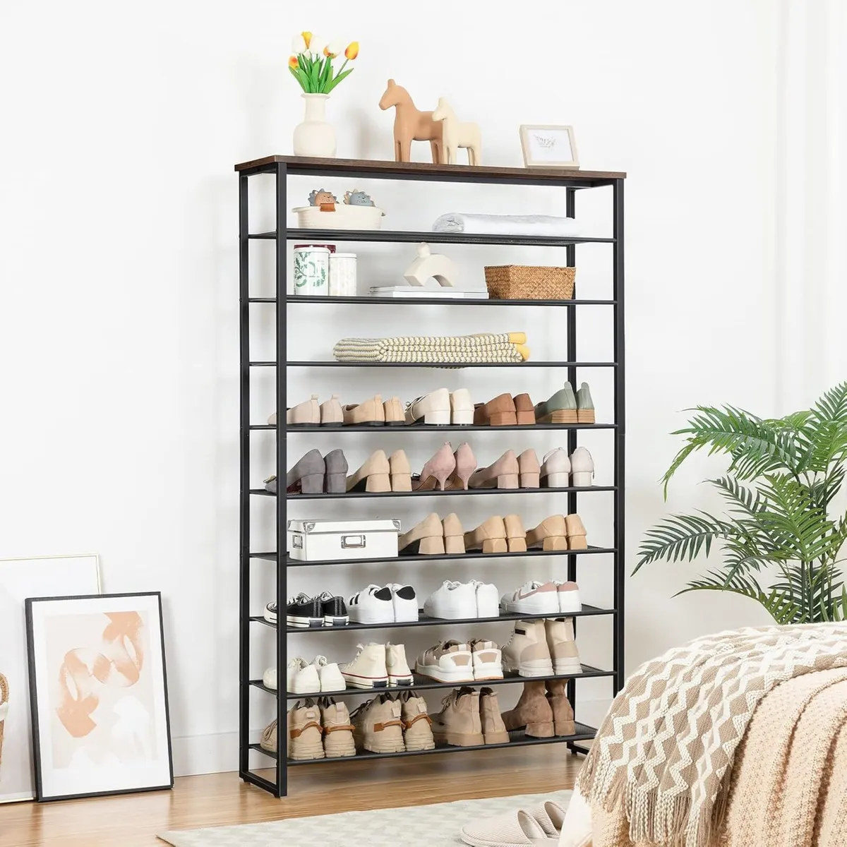 10-Tier Shoe Rack Large Capacity Storage - Image 4