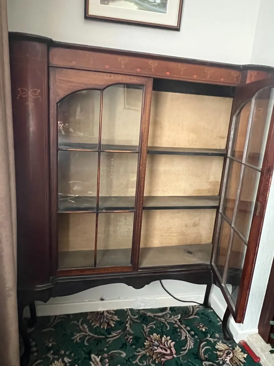 Beautiful Antique Edwardian China Display Cabinet - Image 4