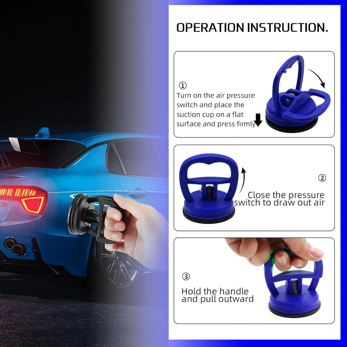 Dent Puller 2 Pack Suction Cup Repair Tool - Image 3