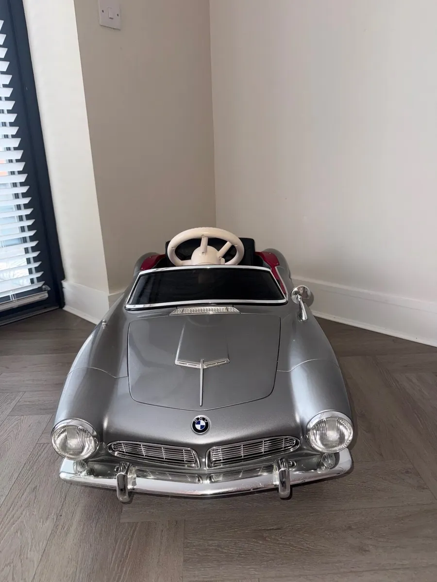 BMW 507 Kids Electric Ride On Car Silver - Remote - Image 1