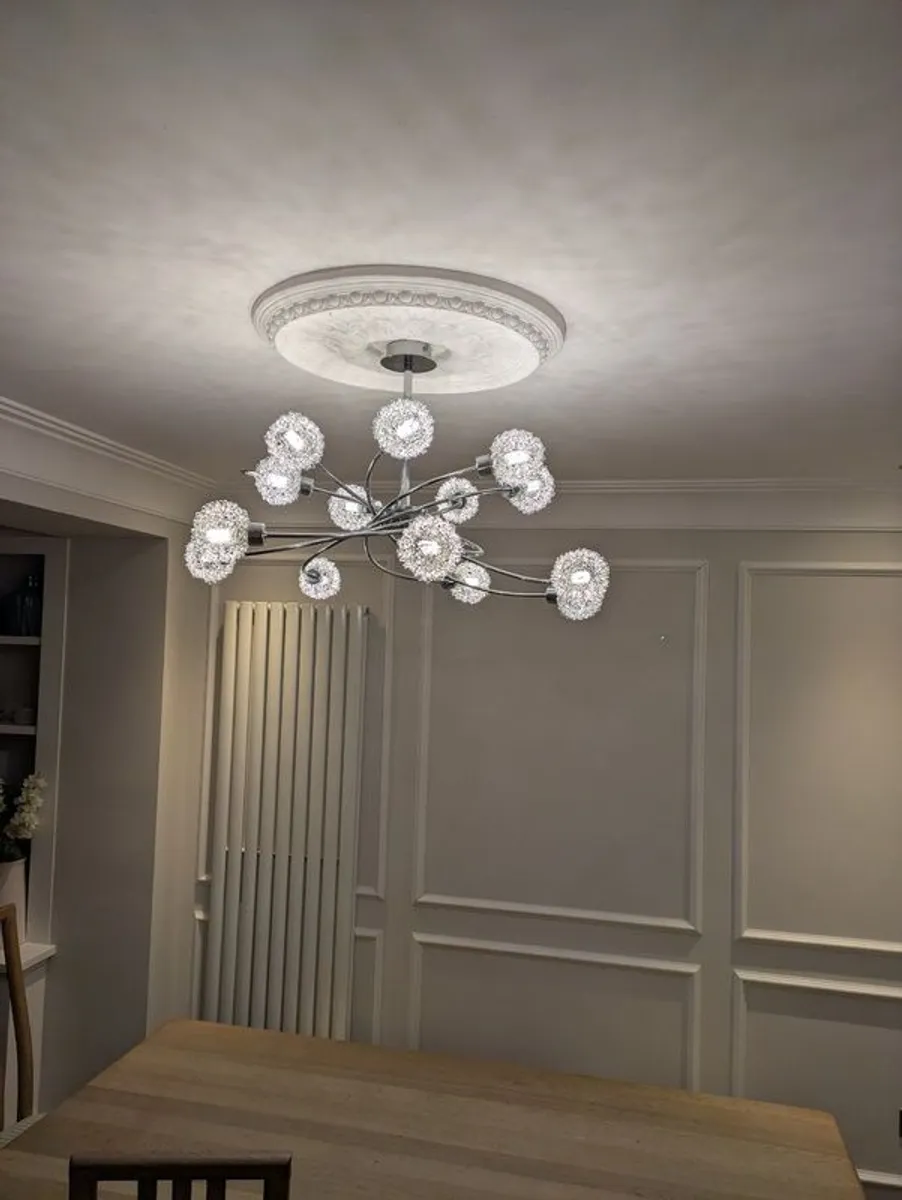 Set of Two Statement Pendant Lights, Large & Small - Image 1