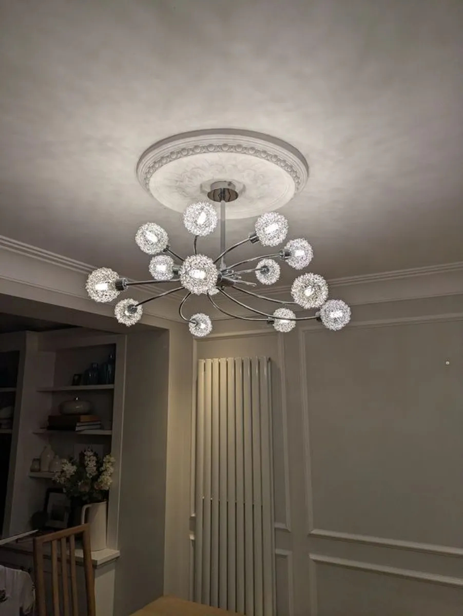 Set of Two Statement Pendant Lights, Large & Small - Image 2