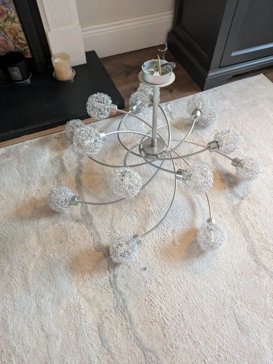 Set of Two Statement Pendant Lights, Large & Small - Image 3