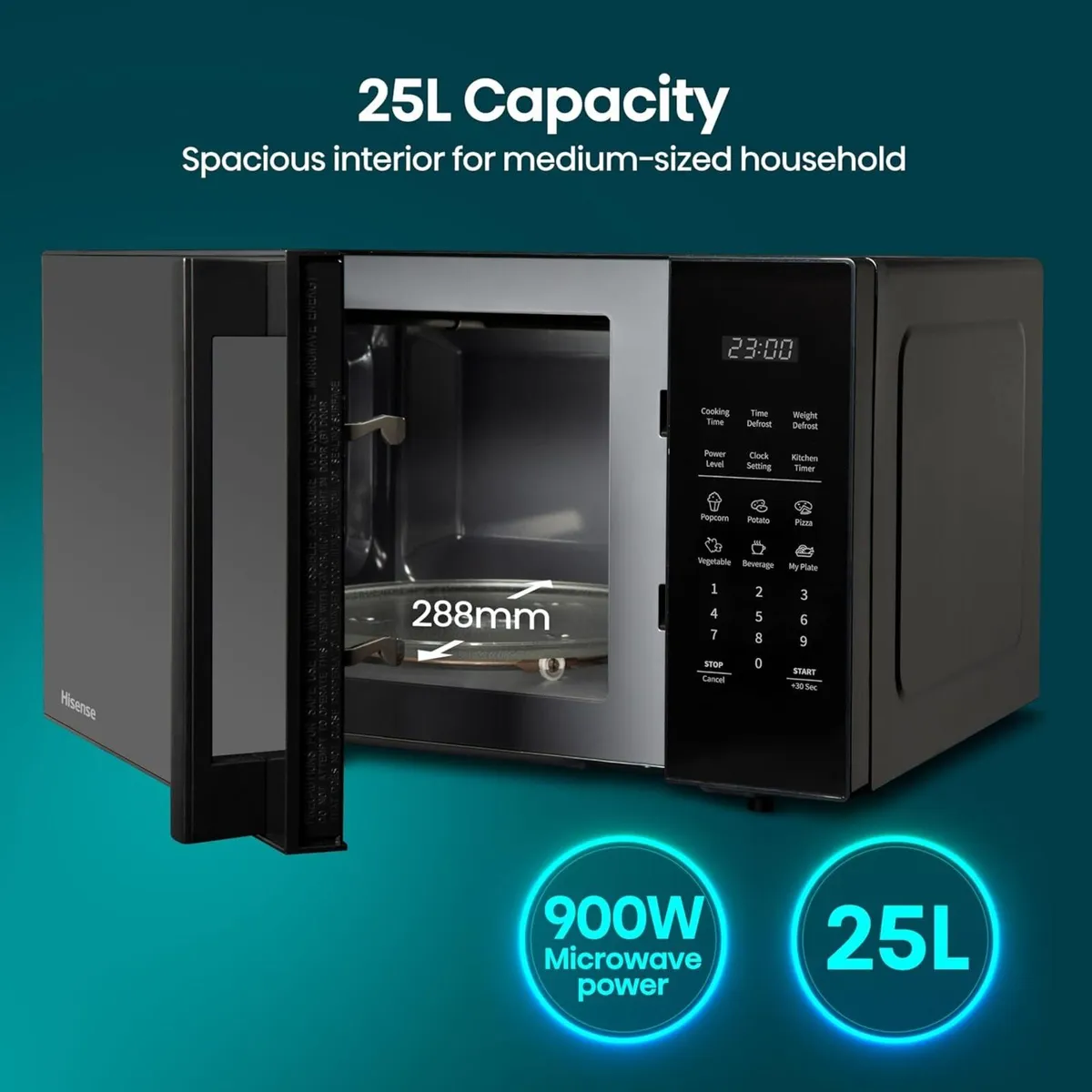 700 Watts 20 Litre Digital Solo Microwave Oven - Image 4