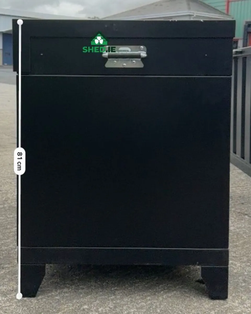 Compact Heavy-Duty Galvanised Steel CUBE Tool Box - Image 1