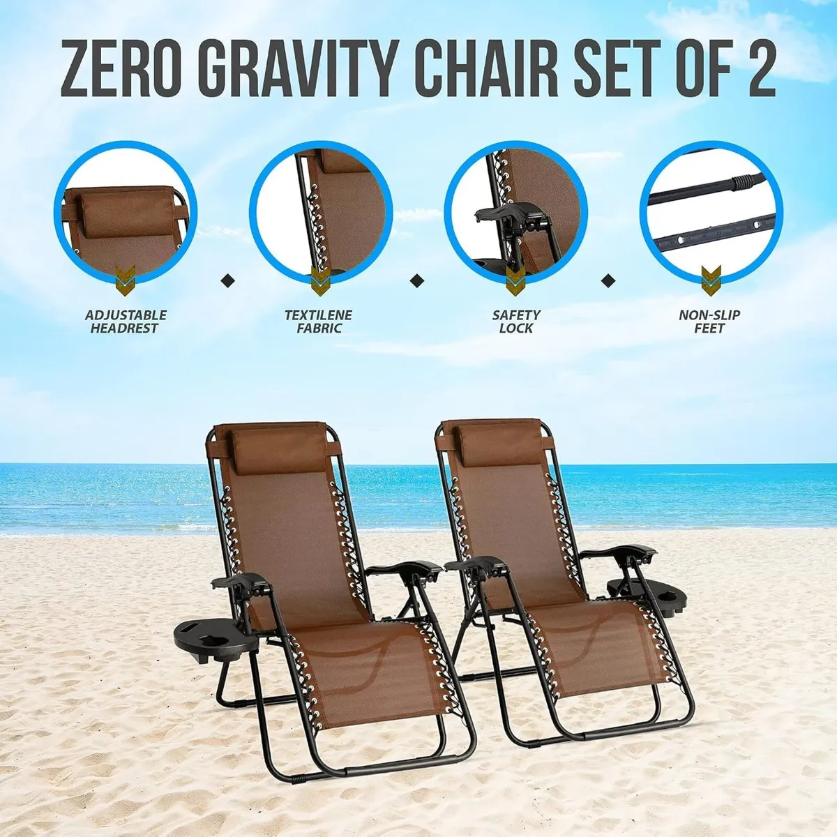 Zero Gravity Chairs Reclining Textoline Sun - Image 4