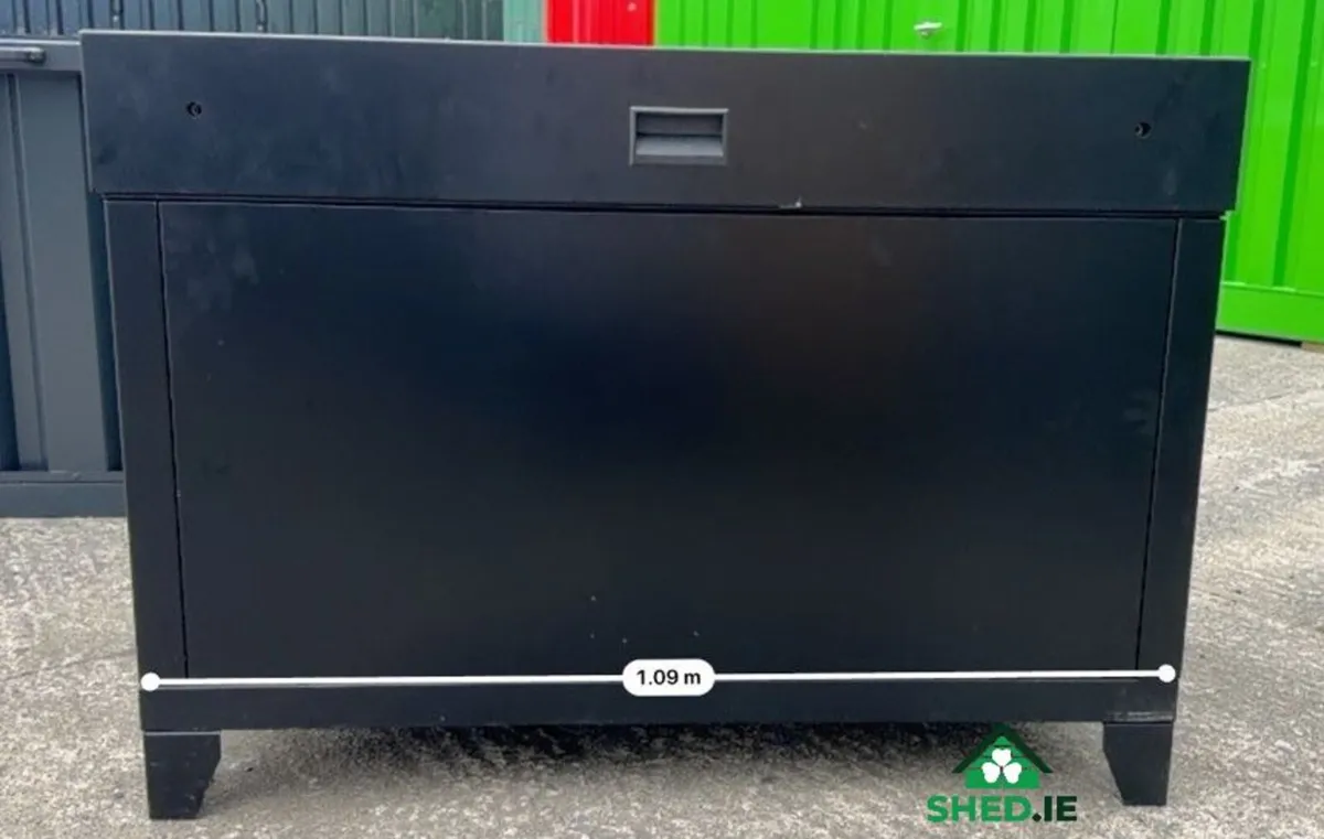 Compact Heavy-Duty Galvanised Steel CUBE Tool Box - Image 2