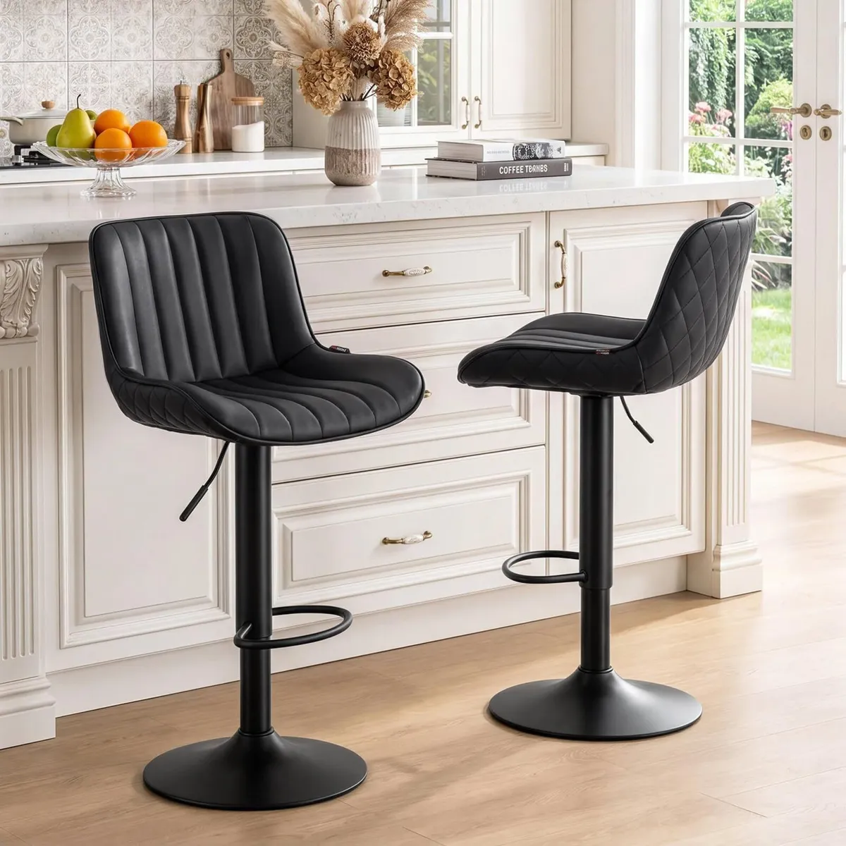 Bar Stools Counter Height Barstools (Set of 2) - Image 1