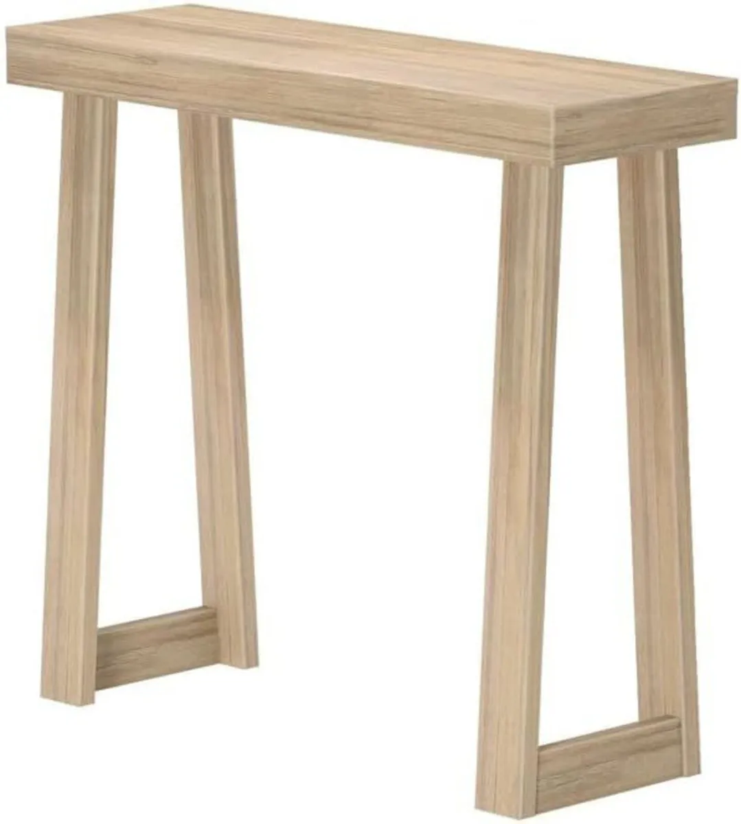 Solid Wood Console Table 36 Inch Sofa Narrow - Image 3