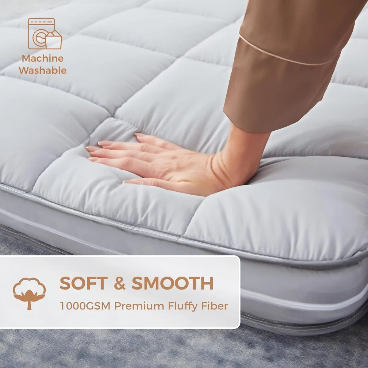 Roll Up Floor Mattress Memory Foam Portable - Image 3