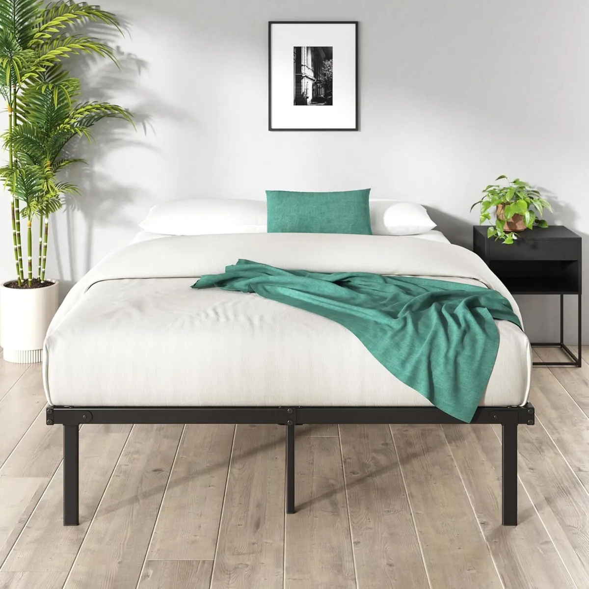 Bed Frame 14.2'' Height Metal Base with Steel - Image 3