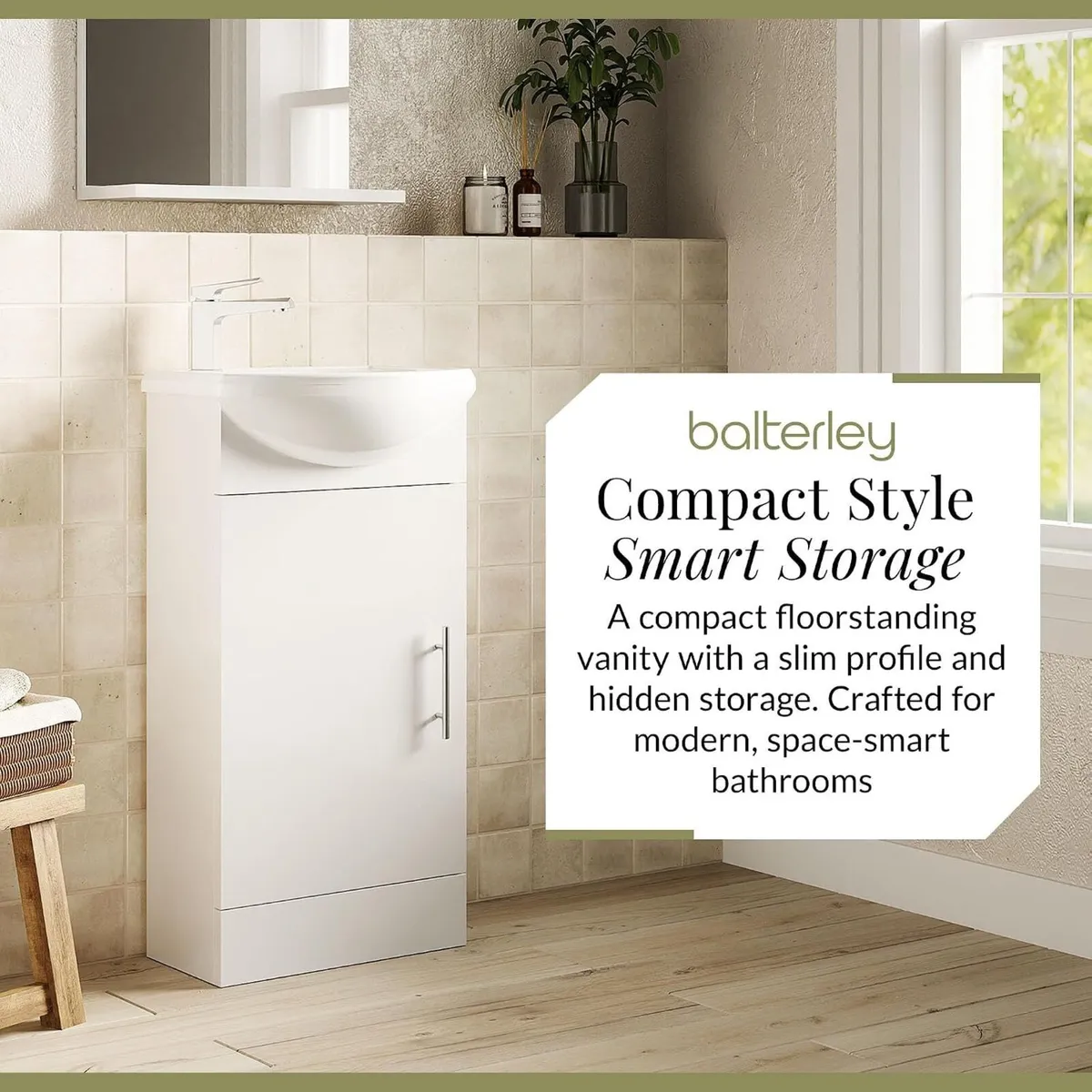 Vanity Unit with Basin Floor Standing Soft Close - Image 3