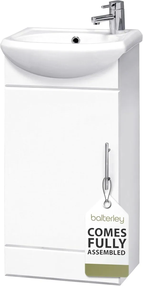 Vanity Unit with Basin Floor Standing Soft Close - Image 1