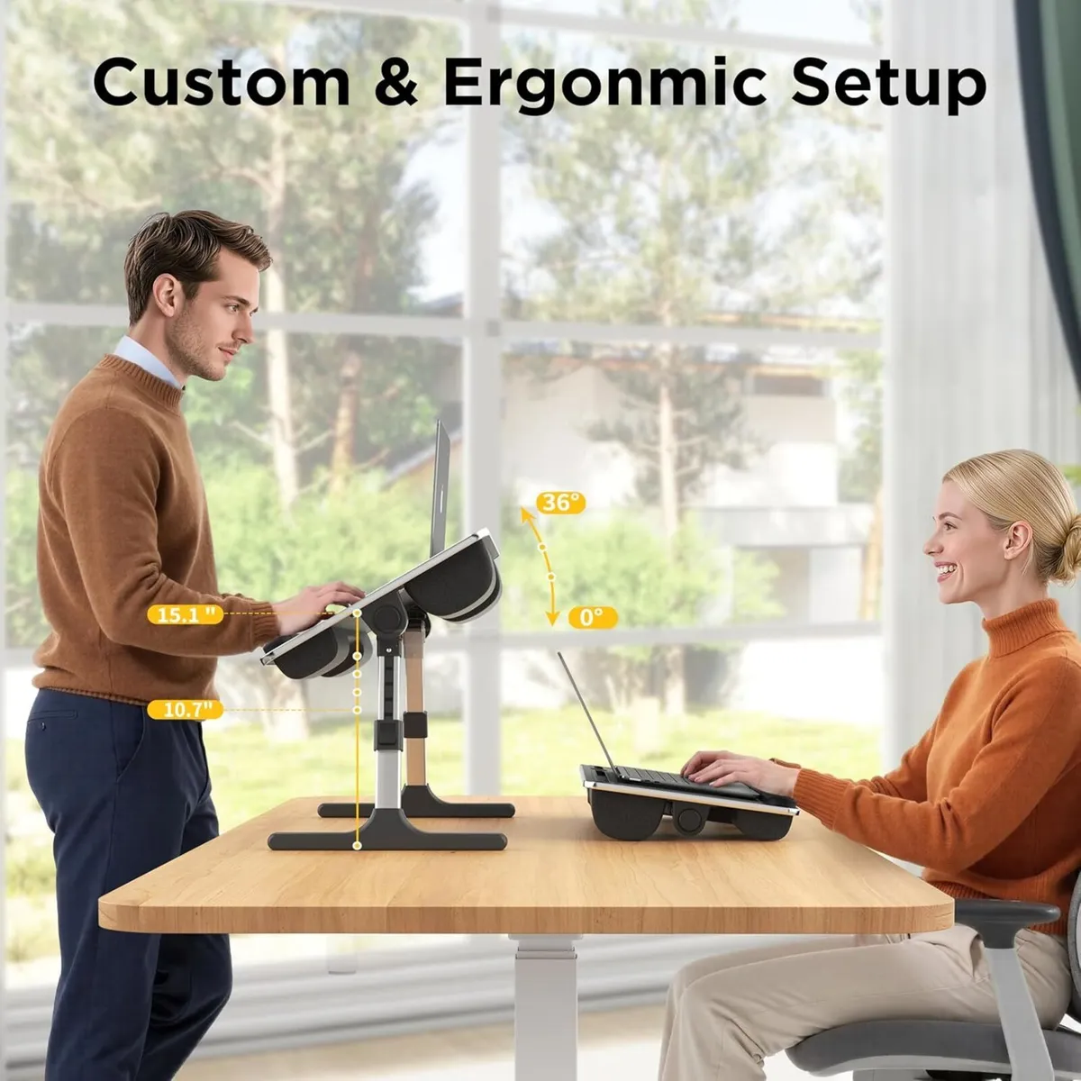 2-In-1 Bed Table Lap Desk Soft Cushions Foldable - Image 4