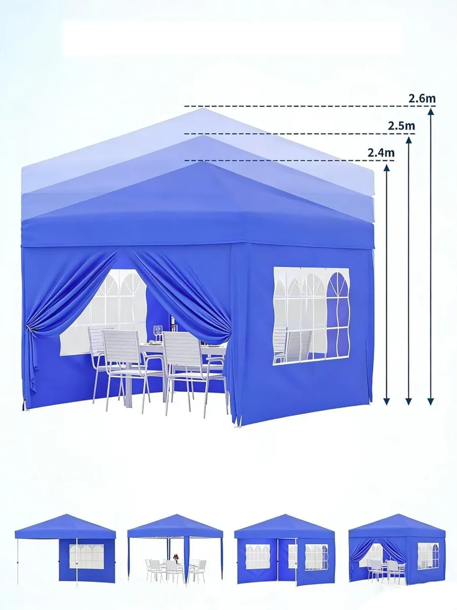 Pop Up Gazebo 3x3m Steel Frame Tent - Image 4