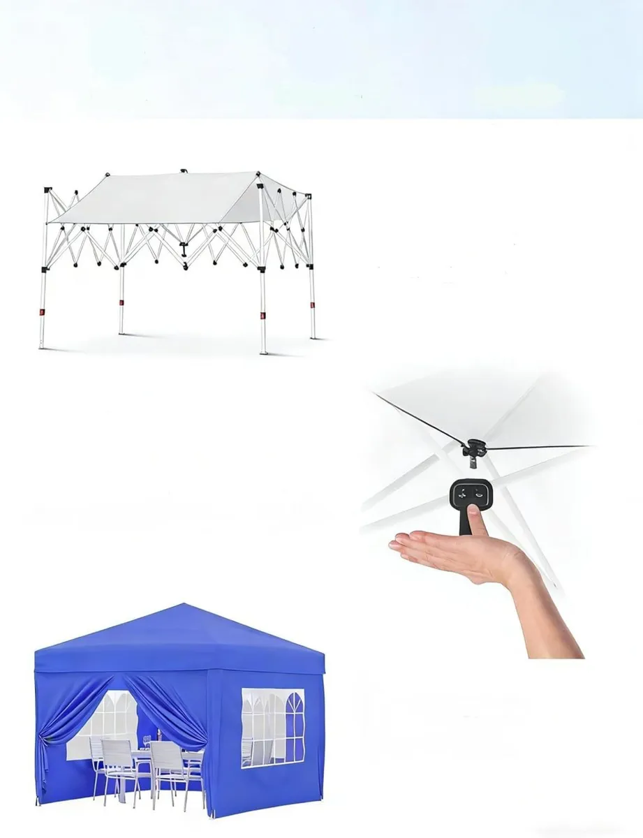 Pop Up Gazebo 3x3m Waterproof Folding - Image 2