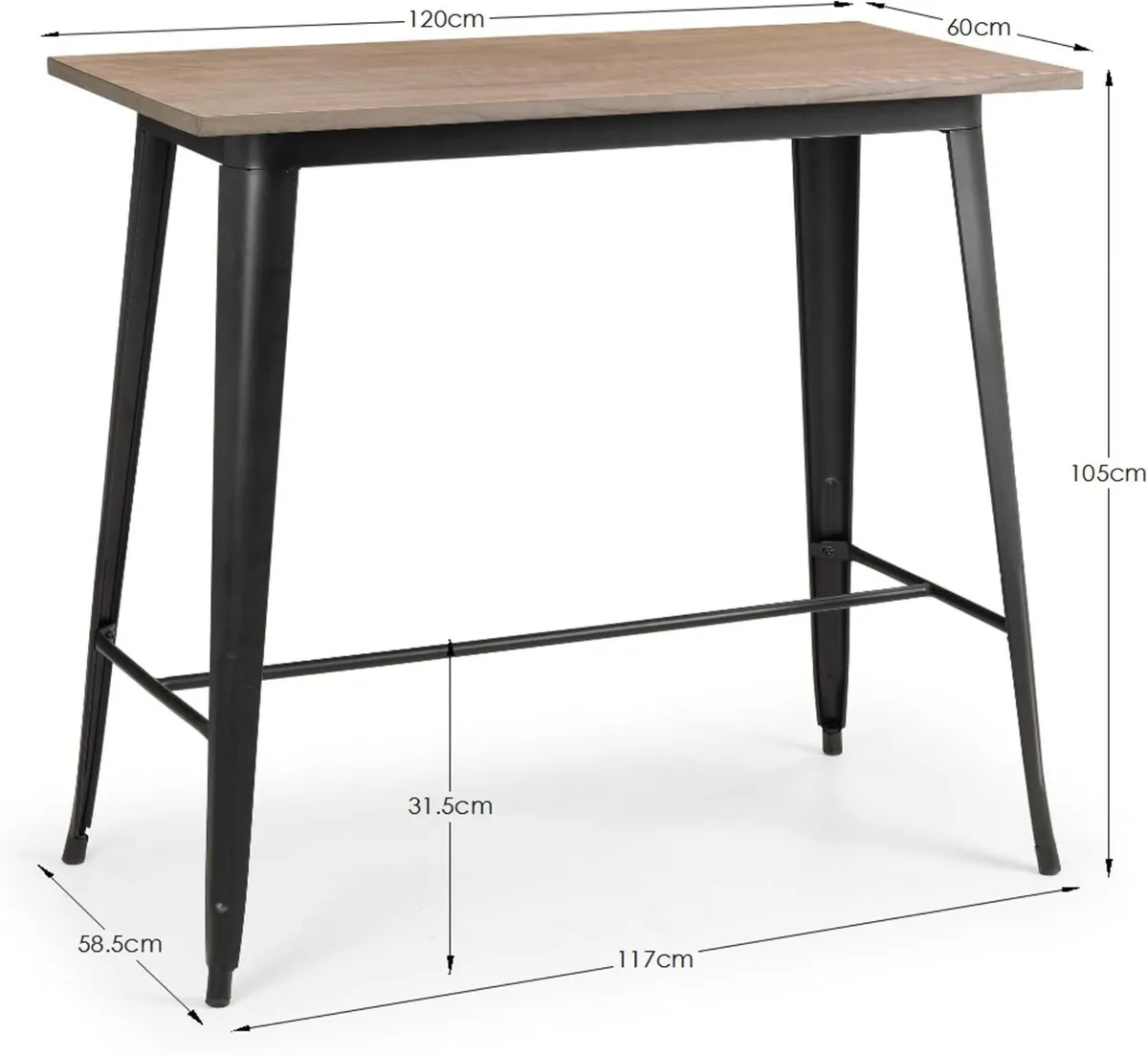 Bar Stool H107 X W43 X D46CM (Set of 2) - Image 2