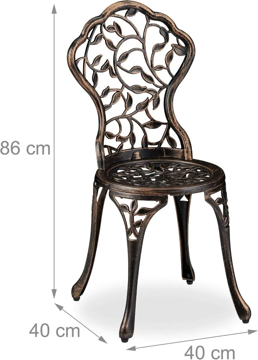 Garden Furniture Set Table and Chairs of 3 - Image 4