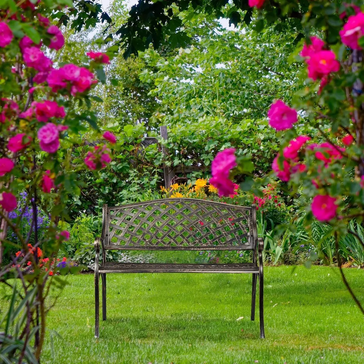 Garden Bench 2 Seater Terrace Patio - Image 2