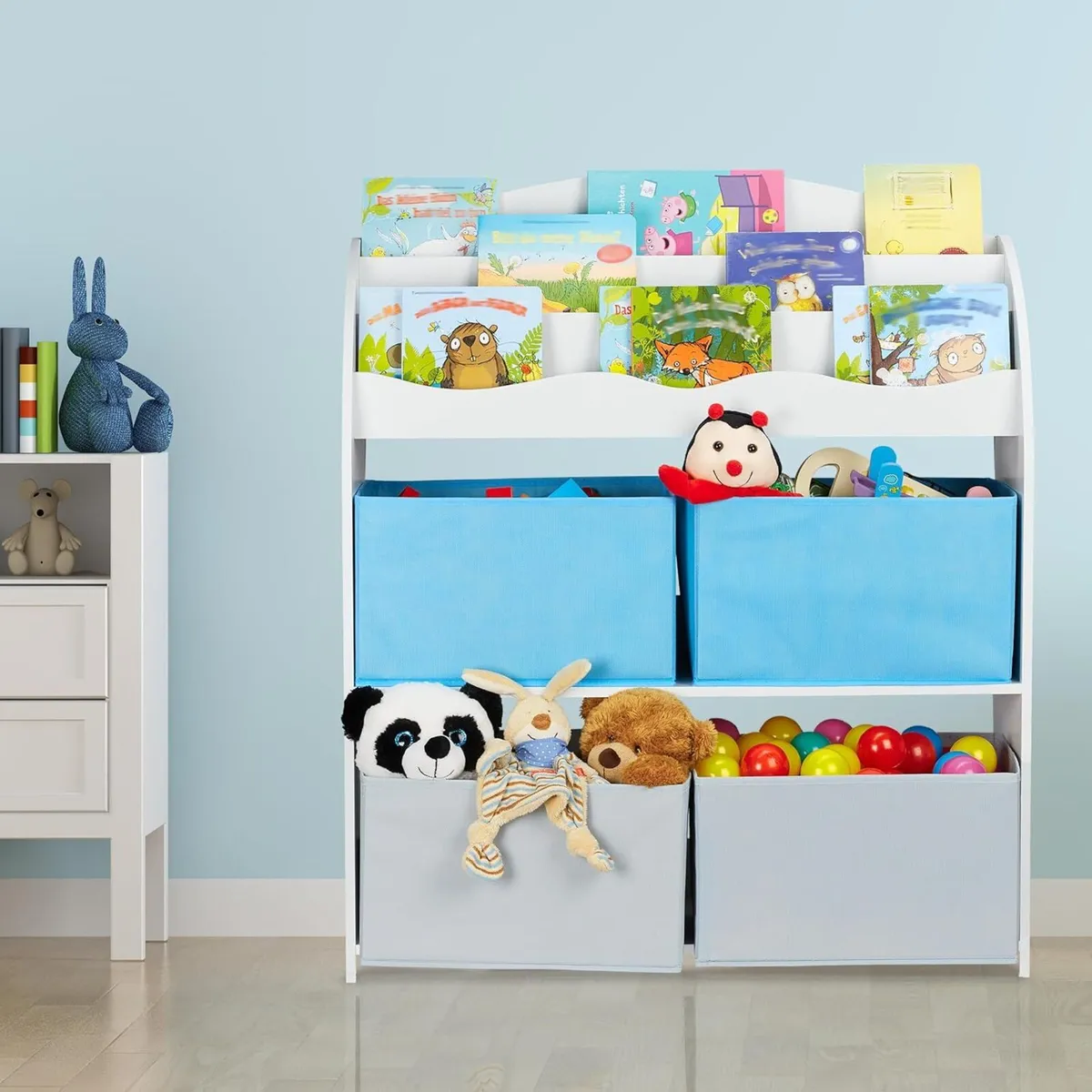 Children's Shelf Campfire Motif 4 Boxes - Image 2