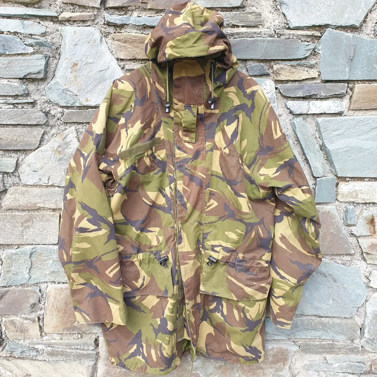 Dutch military wet weather parka jacket hooded - Image 1