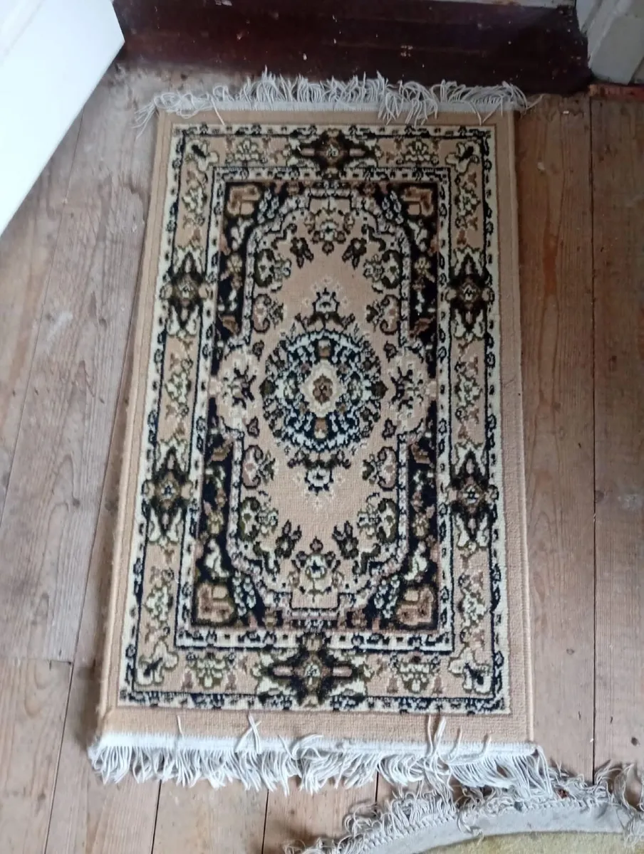 Cream and Brown Rug