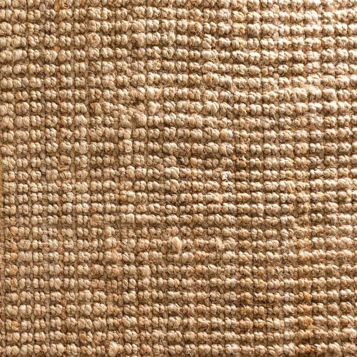 Durable Hardwearing Natural Boucle Jute Rug Dirt - Image 2