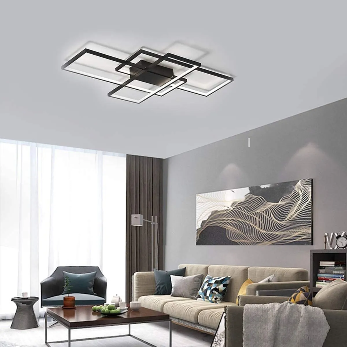 75W Modern LED Square Ceiling Light Flush Mount - Image 2