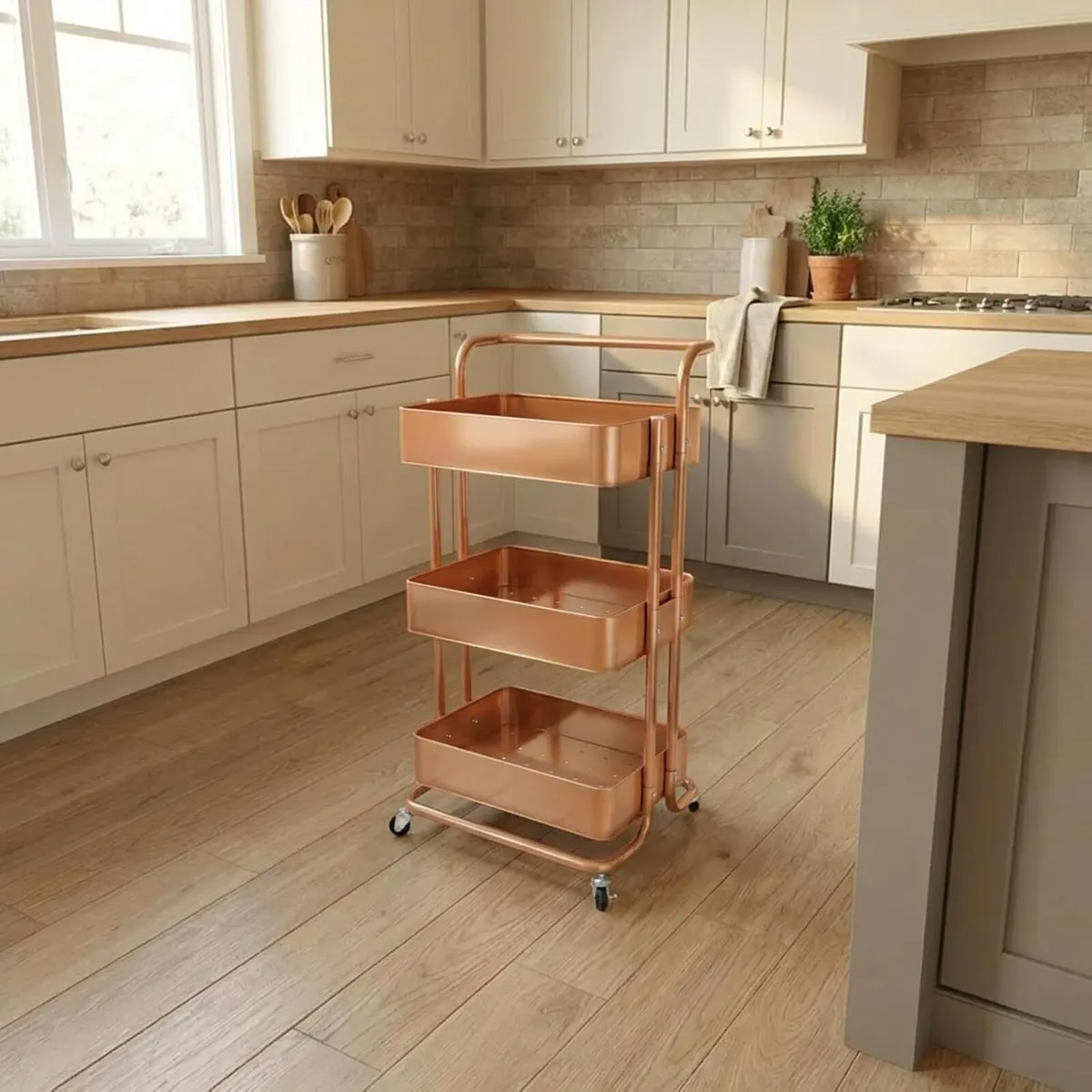 Mobile Kitchen Bathroom Office 3 Tier Serving - Image 2