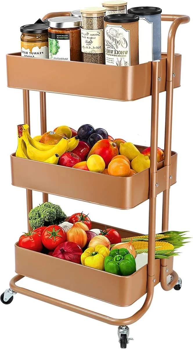 Mobile Kitchen Bathroom Office 3 Tier Serving - Image 4