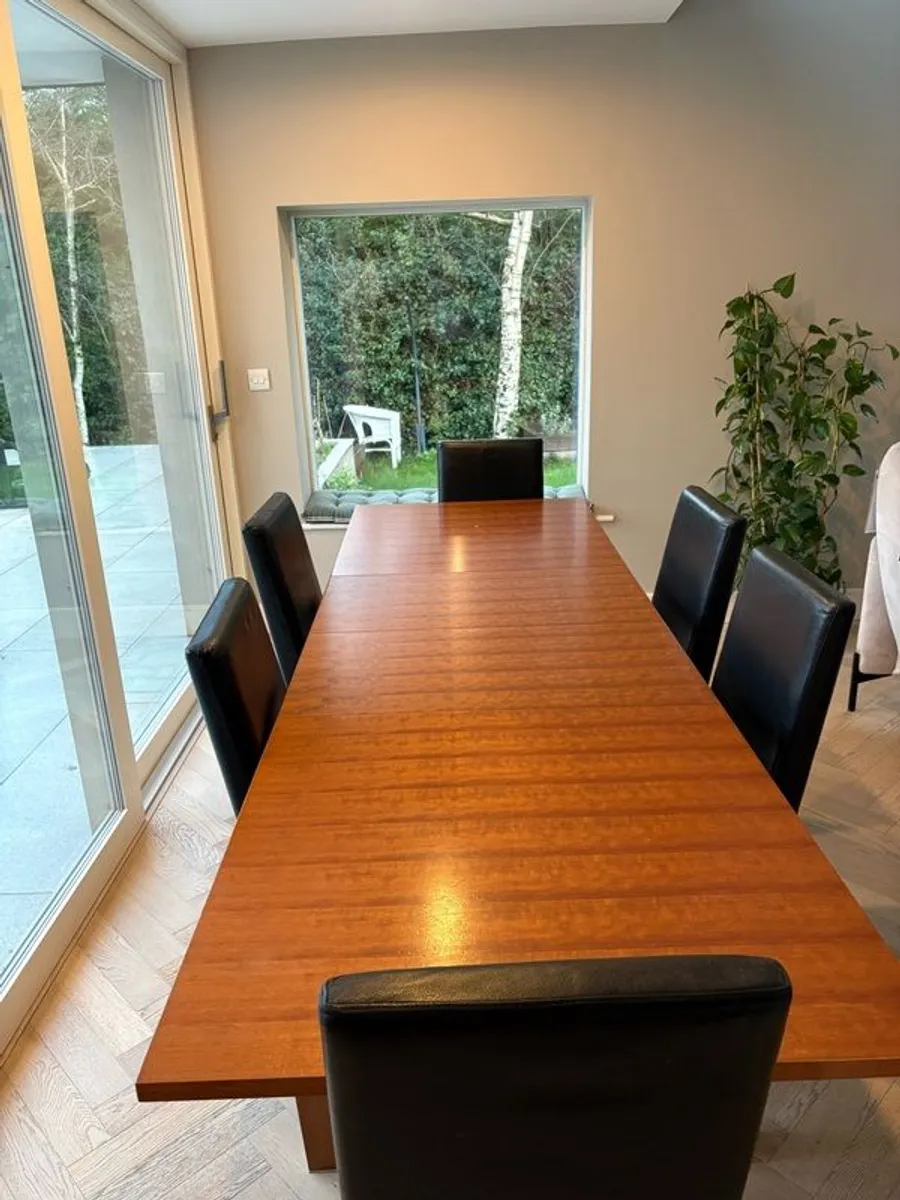 Extendable Dining Table & 6 Chairs - Image 3