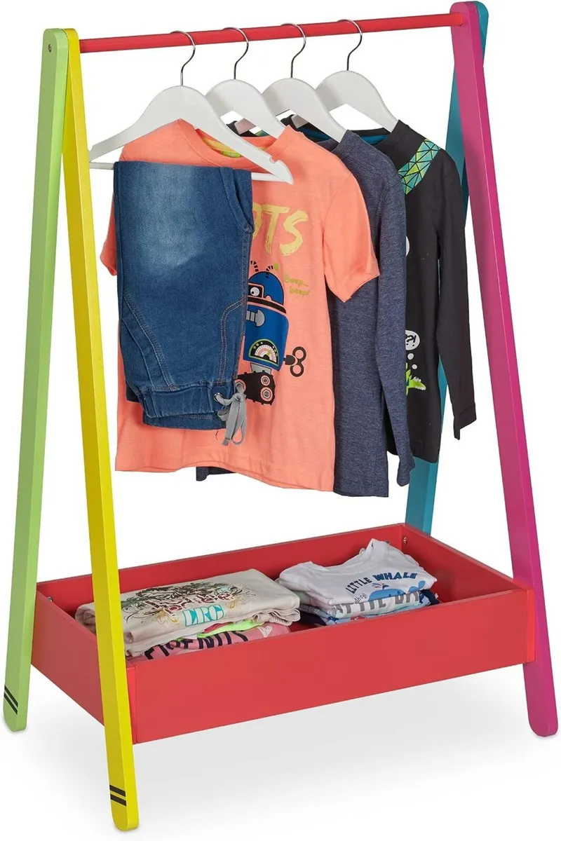Children’s Clothes Rail Rack for Bedroom Or - Image 1
