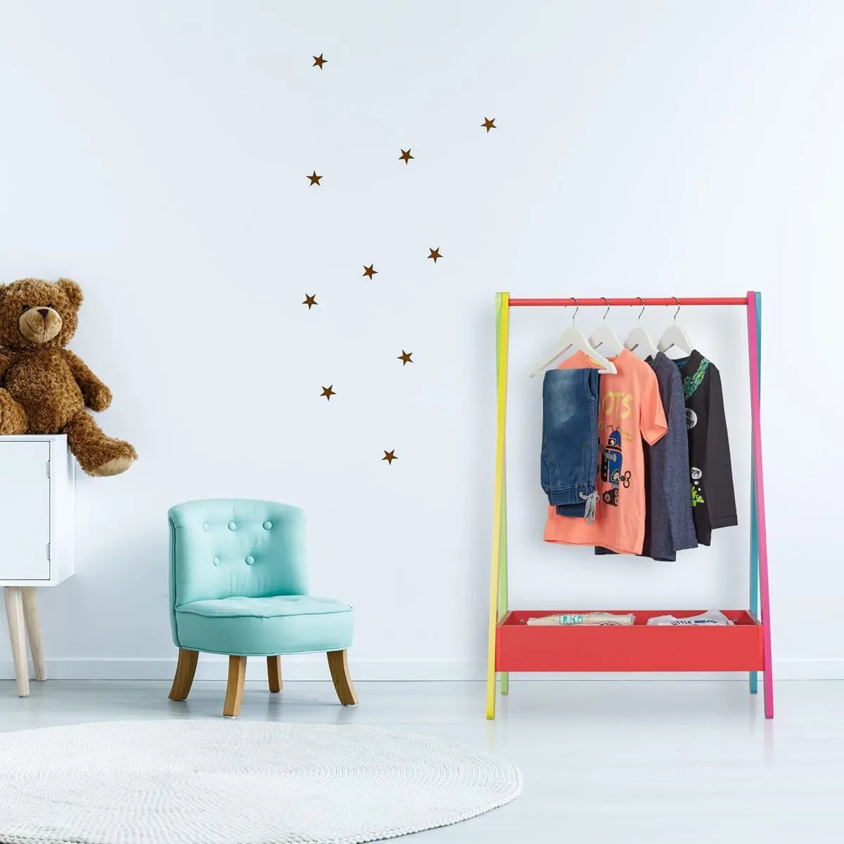 Children’s Clothes Rail Rack for Bedroom Or - Image 2