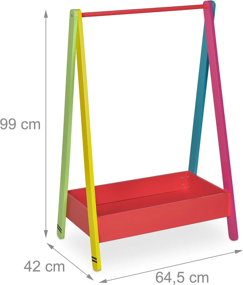 Children’s Clothes Rail Rack for Bedroom Or - Image 4