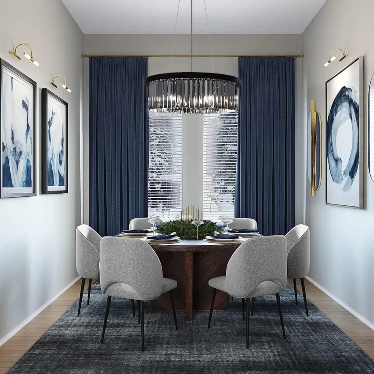 Crystal Chandelier for Foyer Dining Room 6 Lights - Image 4