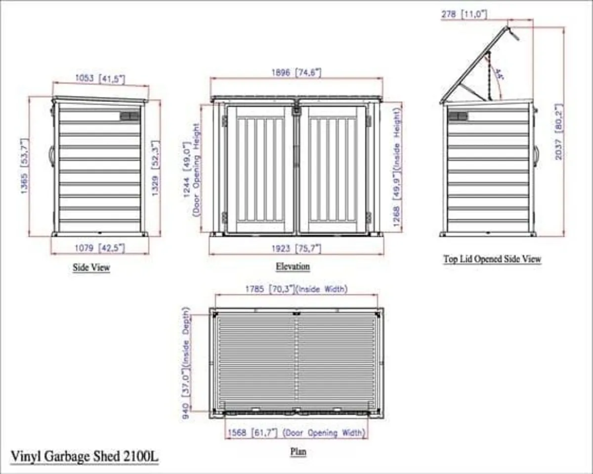 Coola 2100L MultiStore 6x3.5 Outdoor Storage Sheds - Image 4