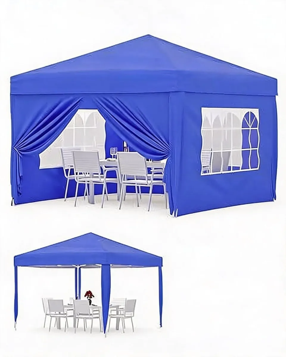 Pop Up Gazebo 3x3m Steel Frame Tent - Image 1