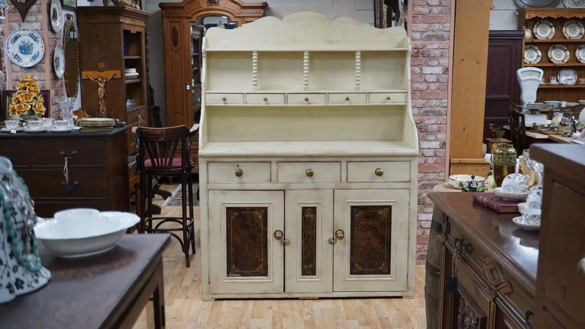 19th Century Scottish Oak Kitchen Dresser - Image 1