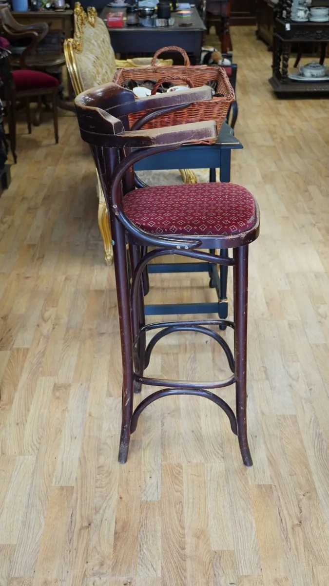 Vintage Bentwood Bar Stool - Image 2