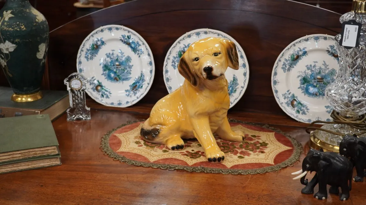 Vintage Ceramic Labrador Figurine - Image 1