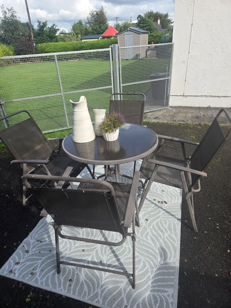 Garden Table & four Chairs - Image 1