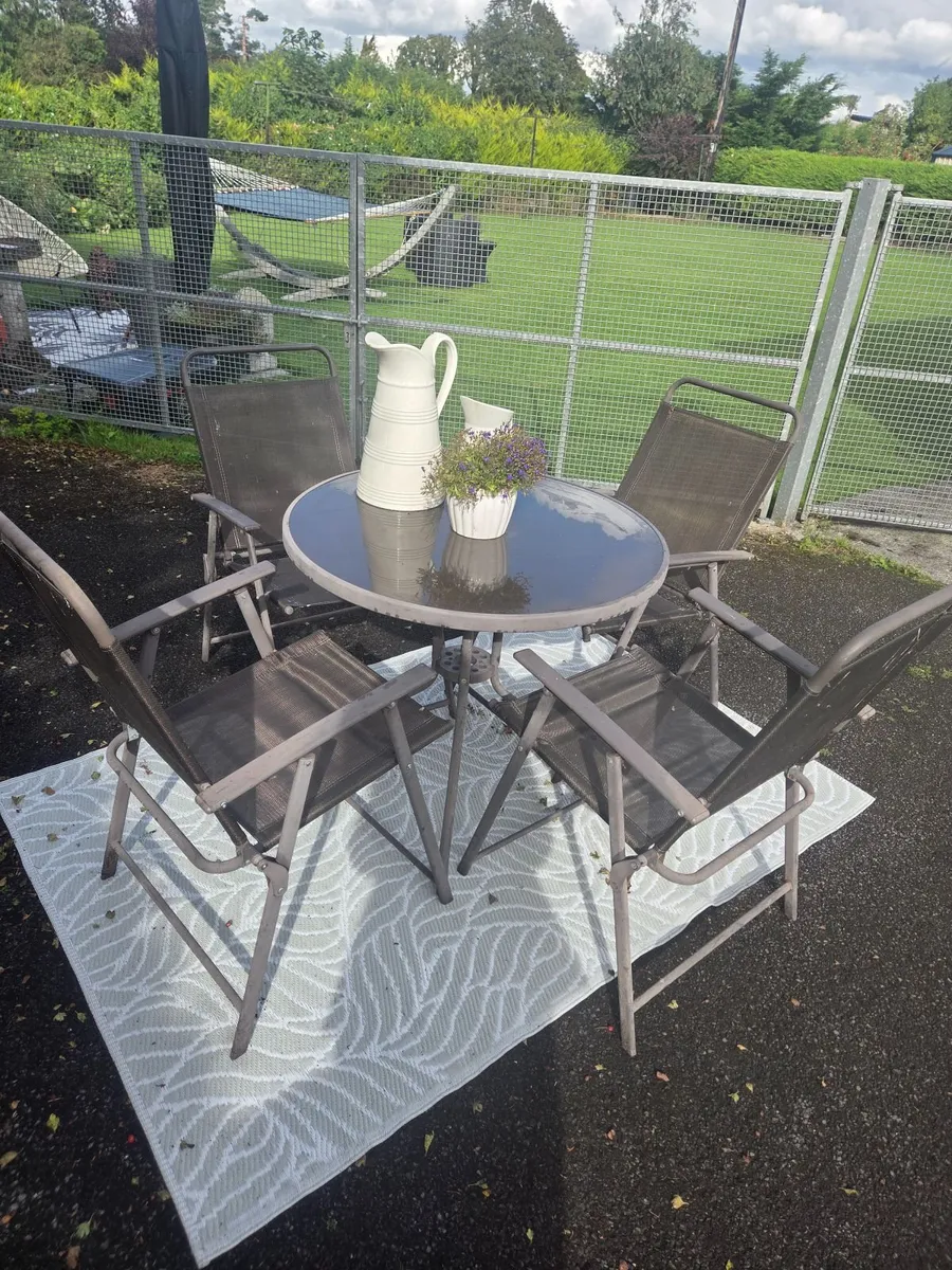 Garden Table & four Chairs - Image 2