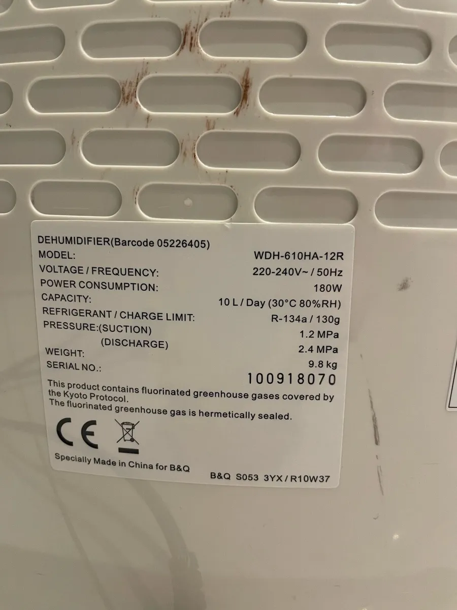B&Q 10L Dehumidifier - Image 4