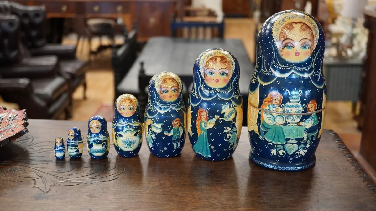 Vintage Russian Matryoshka Dolls - Image 2